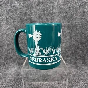 Linyi Nebraska Green Mug Cup Windmill Wheat